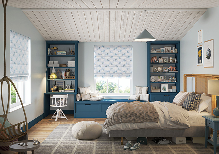 Flying Ace, Clear Sky - Twist&Fit Roman Blind - Image 8